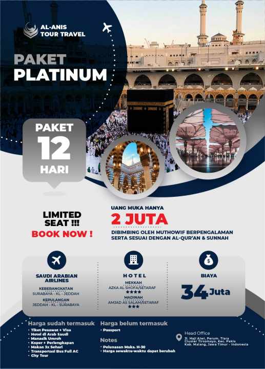 PAKET PLATINUM - 12 HARI