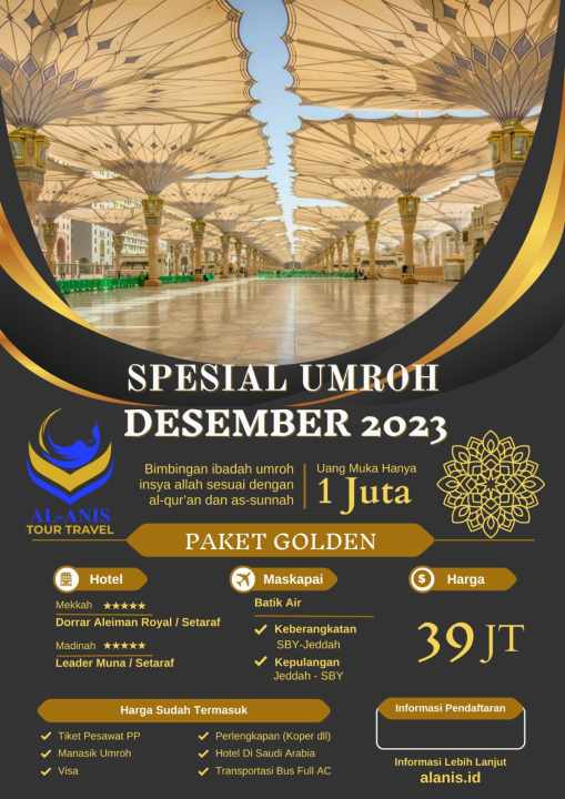 PAKET GOLDEN - 12 HARI (DESEMBER)